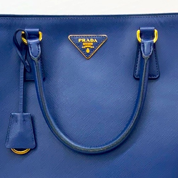 Prada Galleria Cobalt Blue Saffiano Leather Tote - Picture 13 of 13